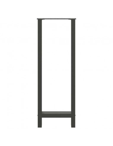 Gambe per tavolo da bar antracite 2 pz 50x(110-111) cm in acciaio
