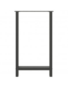 Gambe per tavolo da bar antracite 2 pz 60x(100-101) cm in acciaio