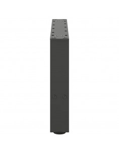 Gambe per Tavolino da Caffè Antracite 2 pz 50x(30-31)cm Acciaio