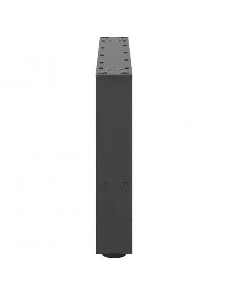 Gambe per Tavolino da Caffè Antracite 2 pz 50x(30-31)cm Acciaio