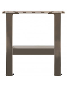 Gambe per Tavolino da Caffè Naturale 2 pz 30x(30-31) cm Acciaio
