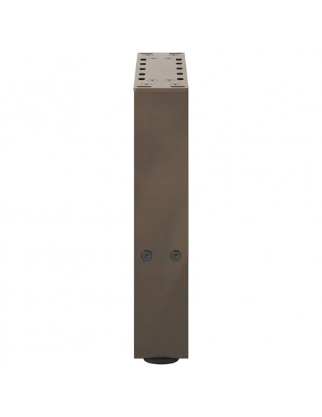 Gambe per Tavolino da Caffè Naturale 2 pz 40x(30-31)cm Acciaio