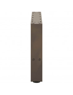 Gambe per Tavolino da Caffè Naturale 2 pz 50x(30-31)cm Acciaio