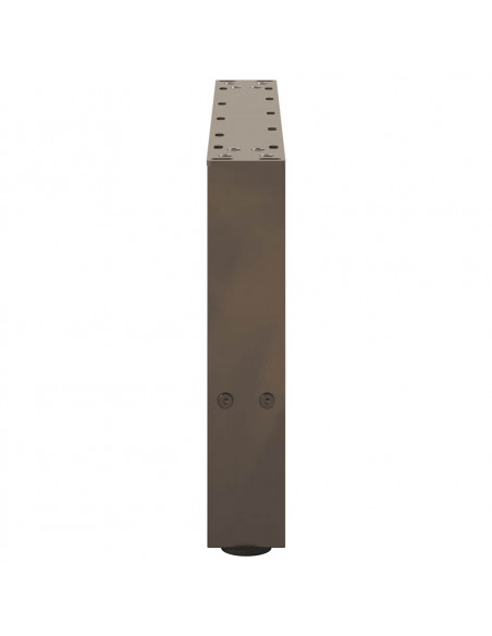 Gambe per Tavolino da Caffè Naturale 2 pz 50x(30-31)cm Acciaio