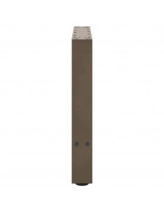 Gambe per Tavolino da Caffè Naturale 2 pz 50x(42-43) cm Acciaio