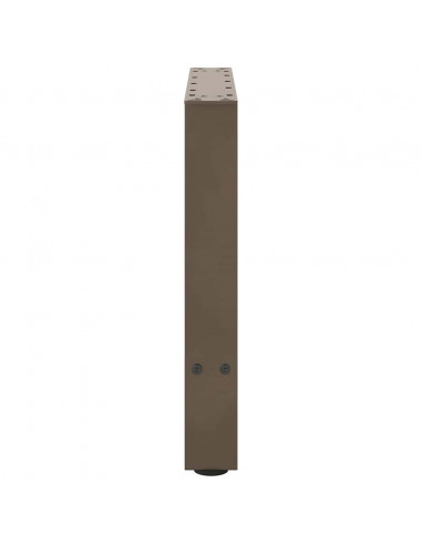 Gambe per Tavolino da Caffè Naturale 2 pz 50x(42-43) cm Acciaio