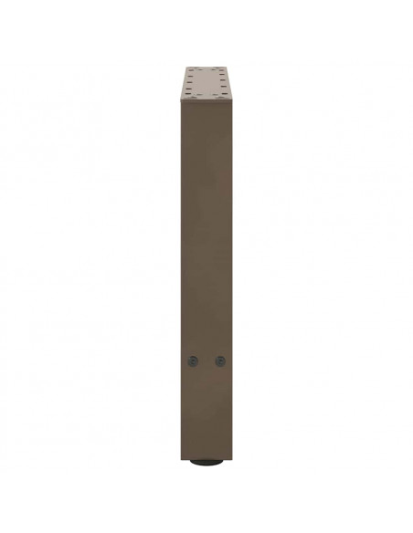 Gambe per Tavolino da Caffè Naturale 2 pz 50x(42-43) cm Acciaio