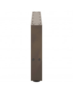 Gambe per Tavolino da Caffè Naturale 2 pz 60x(30-31)cm Acciaio