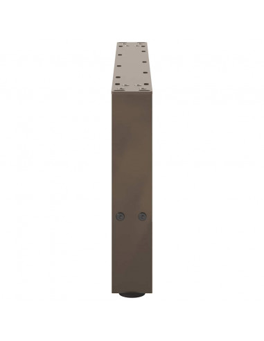 Gambe per Tavolino da Caffè Naturale 2 pz 70x(30-31)cm Acciaio