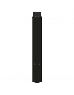 Gambe per Tavolino da Caffè Nere 2 pz 50x(42-43) cm Acciaio