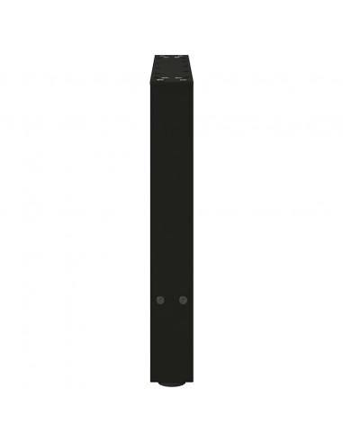 Gambe per Tavolino da Caffè Nere 2 pz 50x(42-43) cm Acciaio