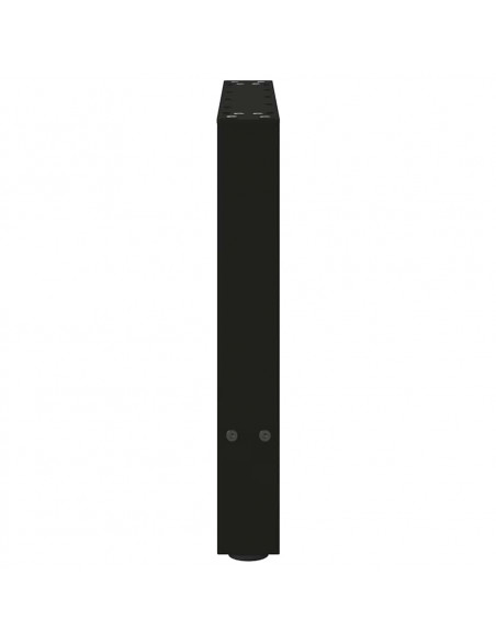 Gambe per Tavolino da Caffè Nero 2 pz 50x(42-43) cm Acciaio