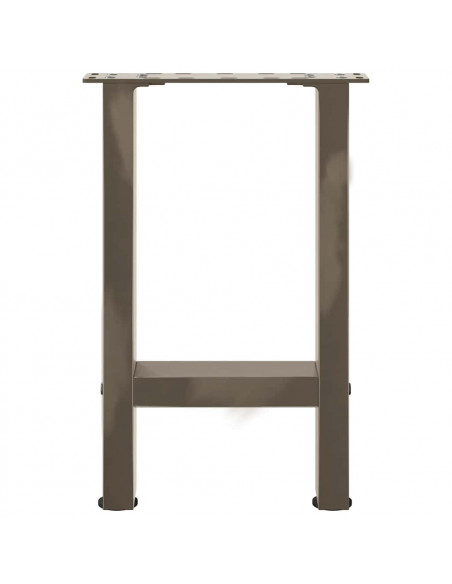 Gambe per Tavolino Naturale 2 pz 28x(42-43) cm Acciaio