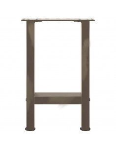 Gambe per Tavolino Naturale 2 pz 38x(42-43) cm Acciaio