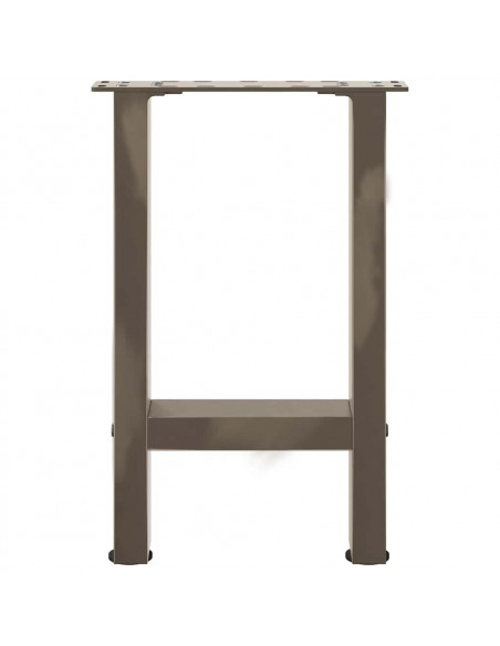 Gambe per Tavolino Naturale 2 pz 38x(42-43) cm Acciaio