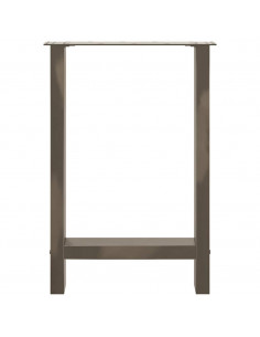 Gambe per Tavolino Naturale 2 pz 50x(72-73) cm Acciaio