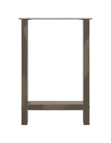 Gambe per Tavolino Naturale 2 pz 50x(72-73) cm Acciaio