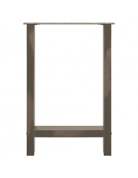 Gambe per Tavolino Naturale 2 pz 50x(72-73) cm Acciaio