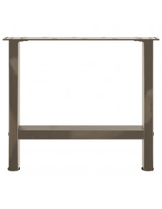 Gambe per Tavolino Naturale 2 pz 60x(42-43) cm Acciaio
