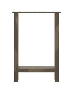 Gambe per Tavolino Naturale 2 pz 60x(72-73) cm Acciaio