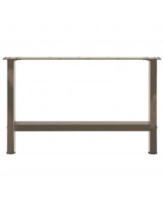 Gambe per Tavolino Naturale 2 pz 70x(42-43) cm Acciaio