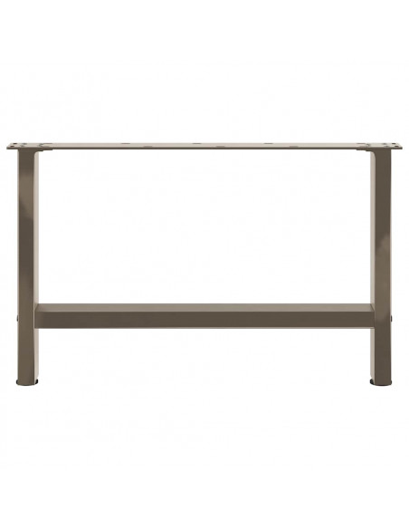 Gambe per Tavolino Naturale 2 pz 70x(42-43) cm Acciaio