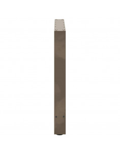 Gambe per Tavolino Naturale 2 pz 70x(72-73) cm Acciaio