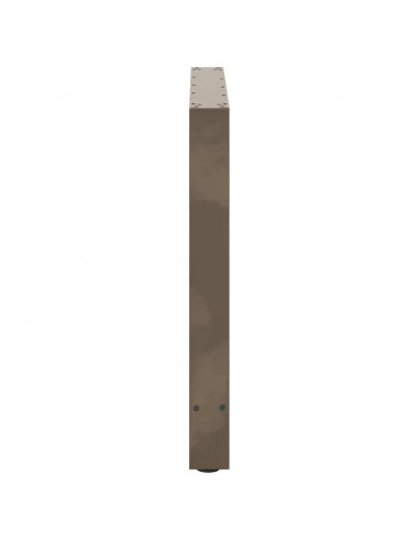 Gambe per Tavolino Naturale 2 pz 70x(72-73) cm Acciaio