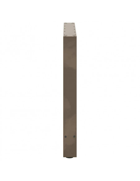 Gambe per Tavolino Naturale 2 pz 70x(72-73) cm Acciaio