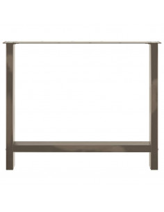 Gambe per Tavolino Naturale 2 pz 90x(72-73) cm Acciaio