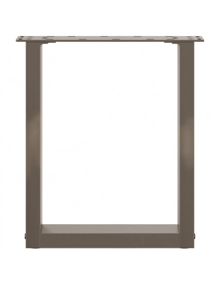 Gambe Tavolino Caffè a U 2 pz 28x(42-43) cm Acciaio