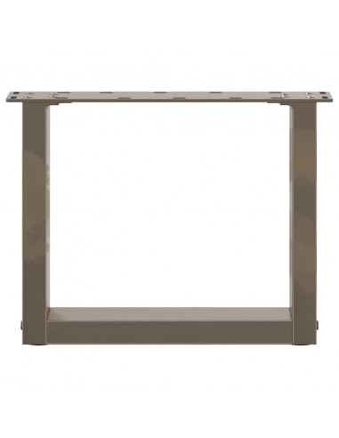 Gambe Tavolino Caffè a U 2 pz 40x(30-31)cm in Acciaio