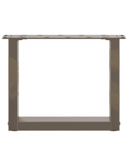 Gambe Tavolino Caffè a U 2 pz 40x(30-31)cm in Acciaio
