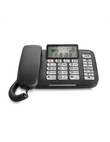 Gigaset DL580 telefono Telefono analogico Identificatore di chiamata Nero