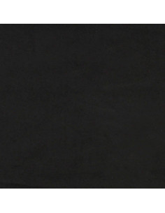 Giroletto a Molle con Materasso Nero 140x210 cm in Velluto