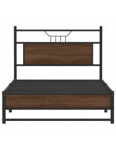Giroletto senza Materasso Rovere Marrone 107x203 cm Truciolato