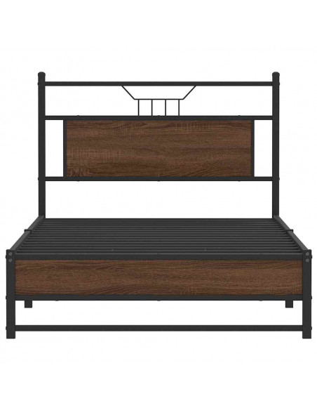 Giroletto senza Materasso Rovere Marrone 107x203 cm Truciolato
