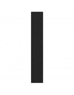 Libreria a 4 Ripiani Rovere Nero 80x24x143 cm in Truciolato