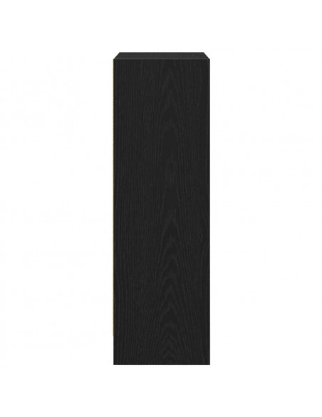 Libreria Rovere Nero 40x24x76 cm in Legno Multistrato