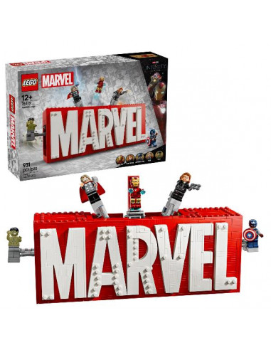 LOGO E MINIFIGURE MARVEL
