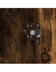 Mobile da Bagno con Ripiani Rovere Fumo 76,5x35x95 cm