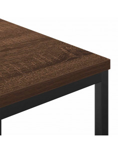 Mobile da Bagno con Ripiani Rovere Marrone 36x35x95 cm