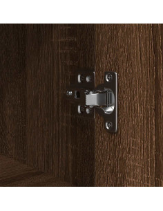 Mobile da Bagno con Ripiani Rovere Marrone 76,5x35x95 cm