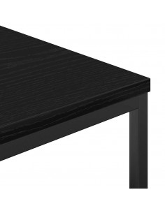 Mobile da Bagno con Ripiani Rovere Nero 36x35x95 cm