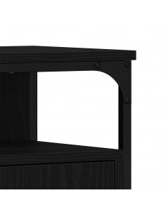 Mobile Lavabo Bagno Rovere Nero 60x30x60cm Legno Multistrato