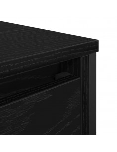 Mobile Lavabo da Bagno con Cassetti Rovere Nero 60x34,5x60 cm