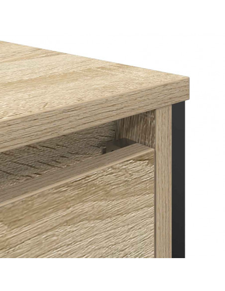 Mobile Lavabo da Bagno con Cassetti Rovere Sonoma 90x34,5x60 cm