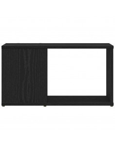 Mobile Porta TV Rovere Nero 60x24x32 cm in Legno Multistrato