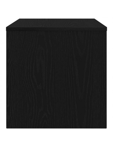 Mobile Porta TV Rovere Nero 80x40x40 cm in Legno Multistrato