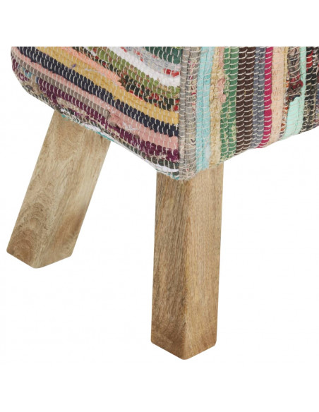 Panca 160 cm Multicolore in Tessuto Chindi